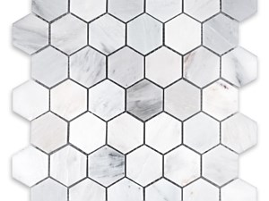 Oriental White Marble Hexagon 2
